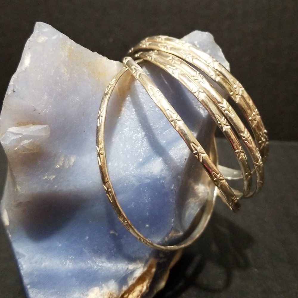 Sterling Silver Bangles. - image 4